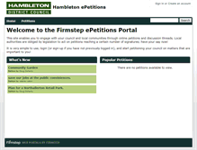 Tablet Screenshot of hambleton.firmstep.com