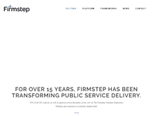 Tablet Screenshot of firmstep.com